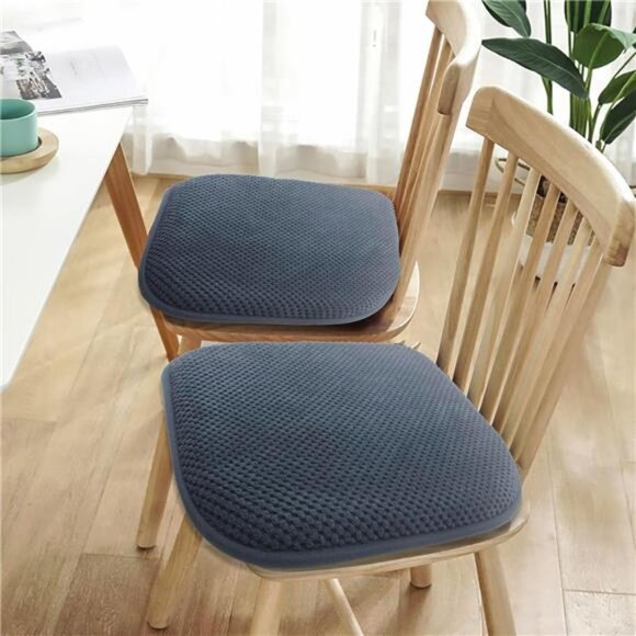 Memory Foam Chair Cushions Non Slip Kitchen Dining Seat Pads Comfortable Barstoo - Picture 2 of 7